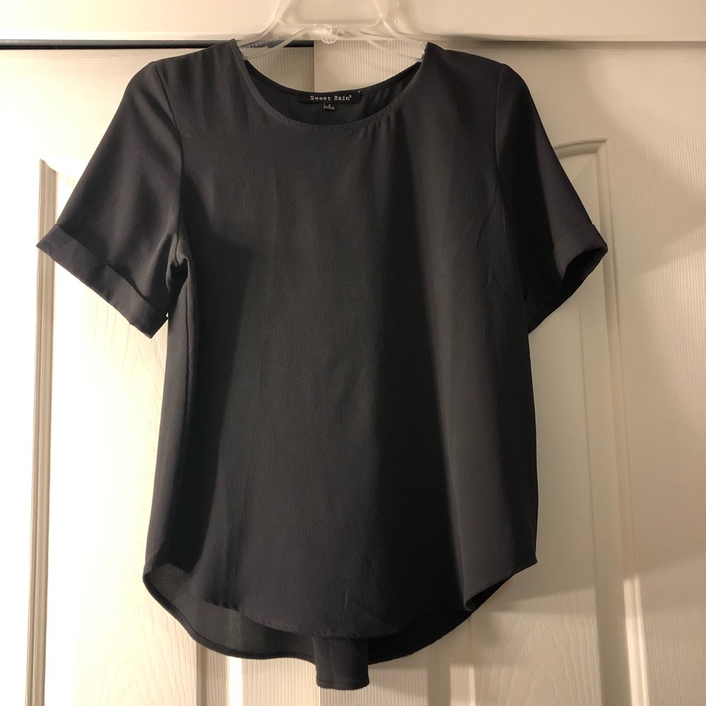 SWEET RAIN- Gray blouse